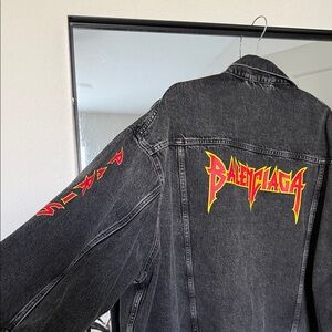 Balenciaga Metal Oversized Denim Jacket